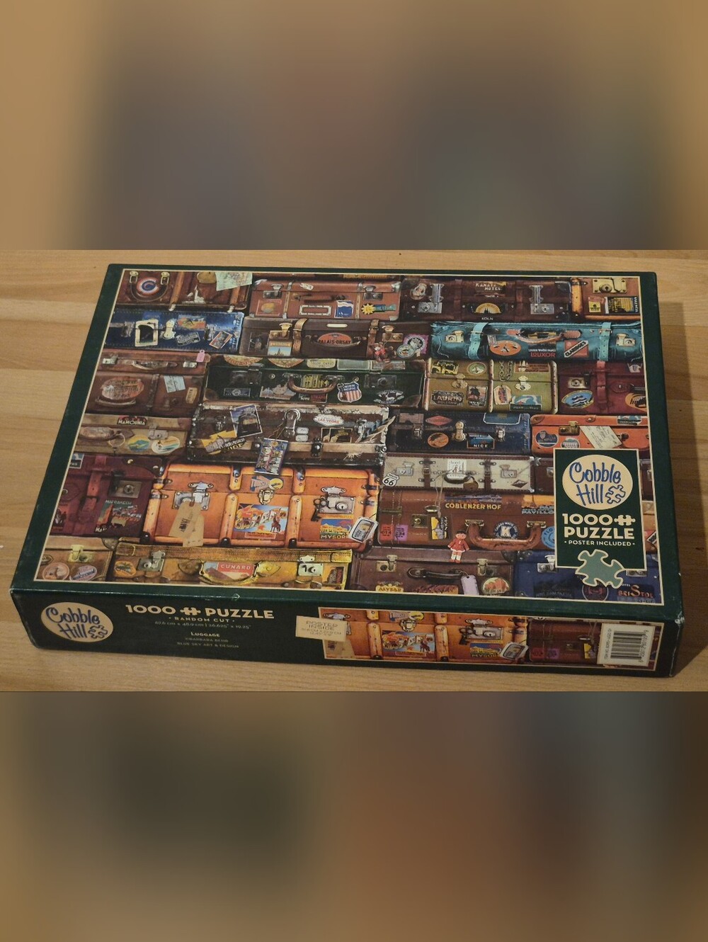 Vintage Luggage Print Cobble Hill 1000 Piece Puzzle